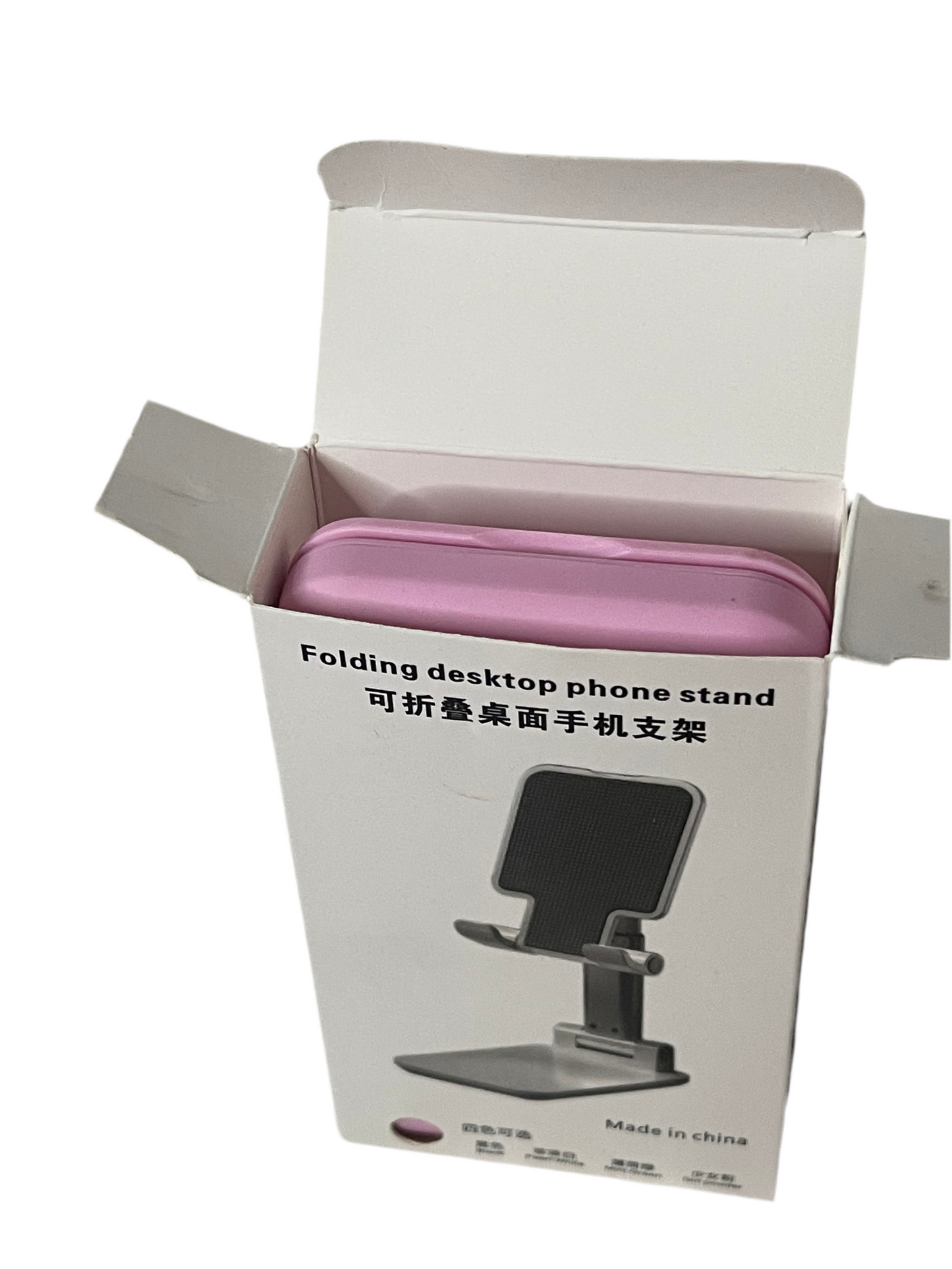 Foldable Adjustable Phone Stand – Height & Angle Adjustable | Portable Desk Holder