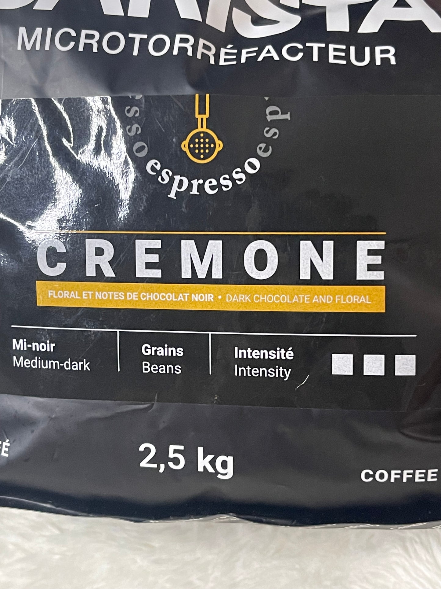 Barista Cremone Espresso Coffee Beans – 2.5 kg (Medium-Dark Roast)