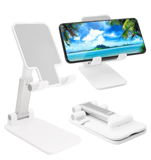 Foldable Adjustable Phone Stand – Height & Angle Adjustable | Portable Desk Holder