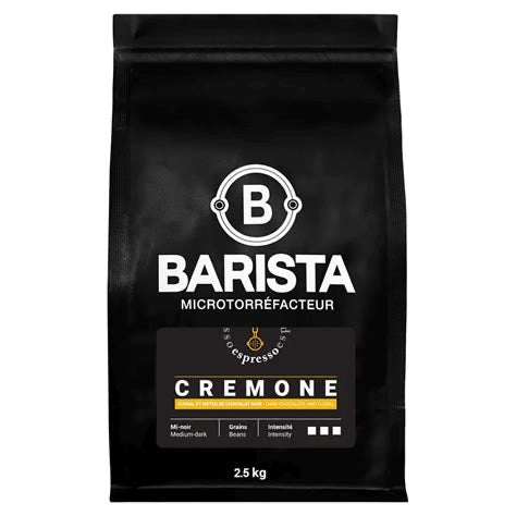 Barista Cremone Espresso Coffee Beans – 2.5 kg (Medium-Dark Roast)